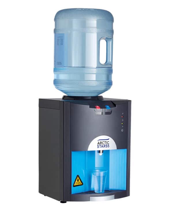 bottled arctic star 55 hot and cold table top water cooler