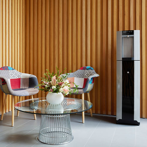 Active B&O E6 floor standing water cooler in an office environment