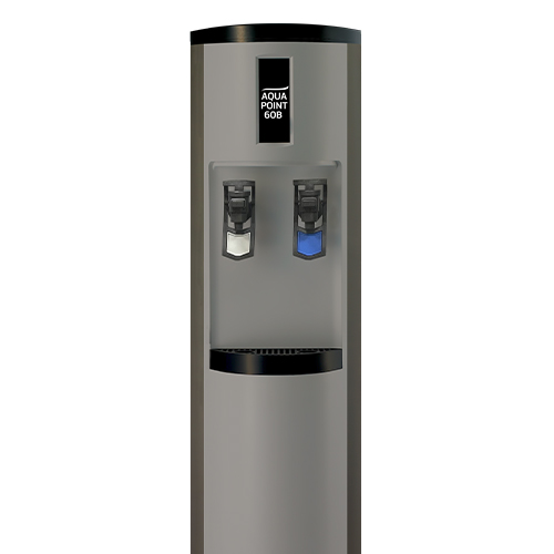 Aquapoint 60B chilled and ambient water cooler on white background