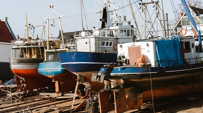 Boatyard in Banbury Oxfordshire