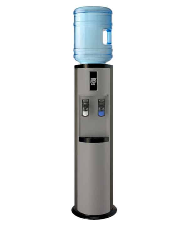 Bottled Aquapoint 60B cold and ambient water cooler on transparent background