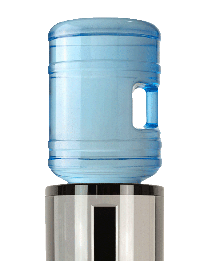 bottled water cooler on transparent background