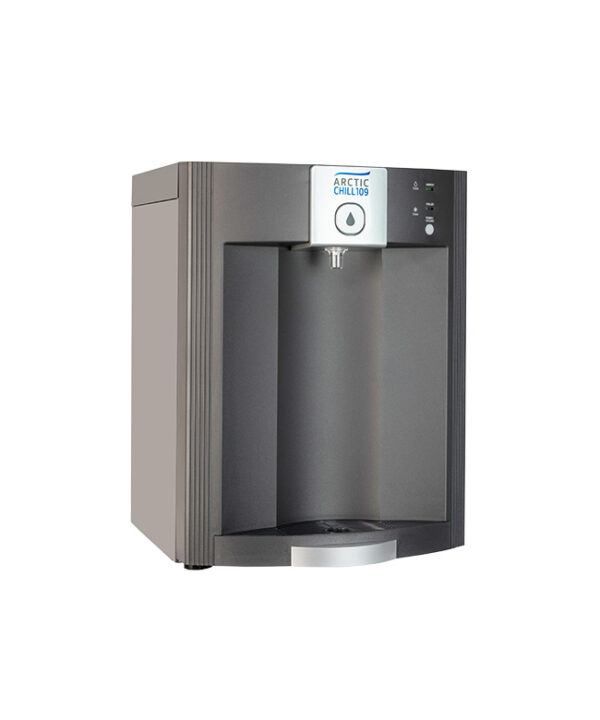 Arctic Chill 109 table top water cooler at an angle on white background