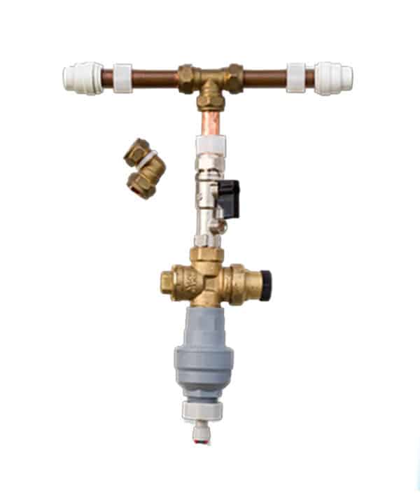 Water Cooler Install rail on white background