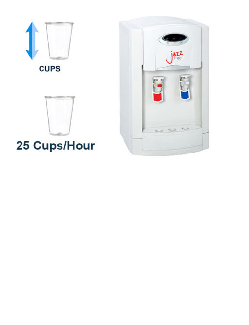jazz 1100 hot and cold table top water cooler