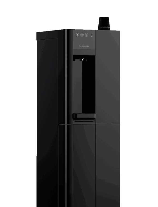 mains fed water cooler on transparent background