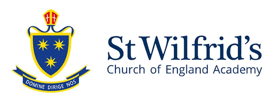 St Wilfreds Church of England Academy logo on white background