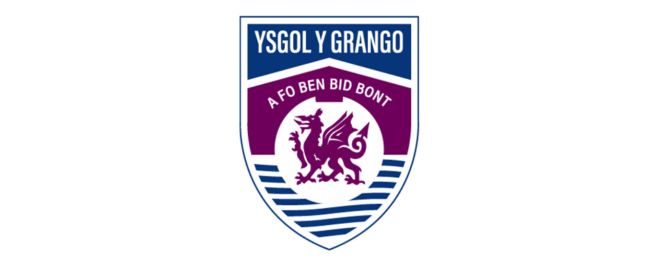 ysgol y grango school logo on white background